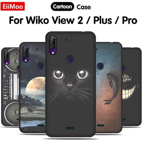 EiiMoo Soft TPU Cover For Wiko View 2 Plus Case For Wiko View 2 Pro Case Silicon Cartoon Back Cover For Wiko View2 Pro Plus Capa