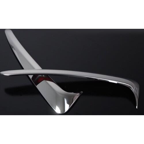 Stainless Steel Front Fog Lamp Light Trim For Toyota yaris vitz 2017 2018 2019 Car Accessories