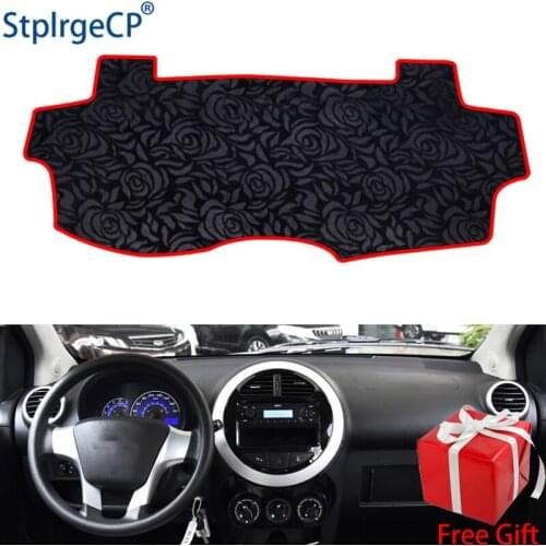 Latest Rose Pattern Non-slip Car Dashboard Cover Dash Mat Pad DashMat ANti-UV Car Sticker for GEELY LC2 GC2 2009-2016 Styling