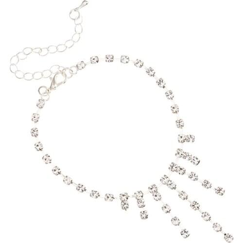 YFJEWE Handmade Anklet Rose Gold Silver Color Jewelry Tassel Pendant Anklets Foot Chain Summer Yoga Beach Leg Bracelet A010