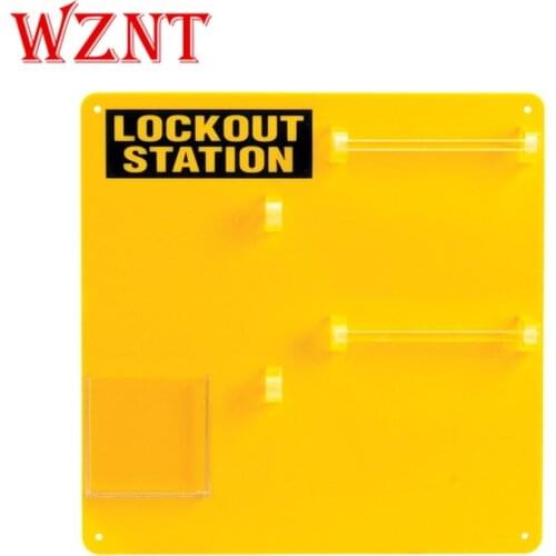 NT-K12 10 padlock lock Open Front Wall Mounted Safety Lockout Tagout Stations,10-Lock board Lockout Station (board only)