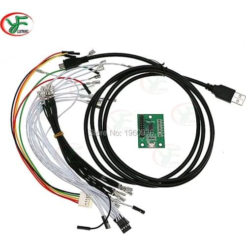 Zero Delay USB To PC PS3 Raspberry Pi Arcade Encoder SANWA Joystick Encoder XM-08 1 Players Game PCB DIY Parts