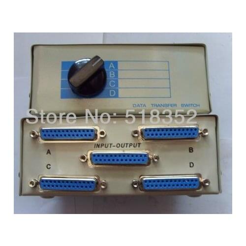 Data Transfer Switch with 4 Output and 25 Core Interface for wire cut EDM Electric Parts