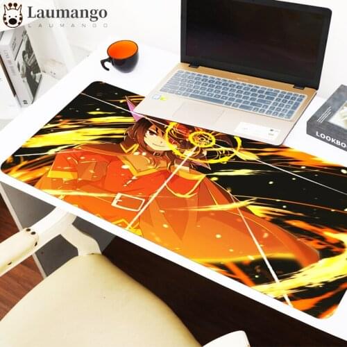 Extended Pad Konosuba Megumin Mouse Mousepad Anime Gaming Mouse Mat Laptop Gamer Desk Big Mousepepad Gamer Cabinet Deskmat