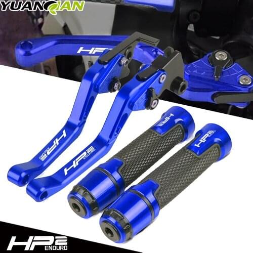 With Logo CNC Motorcycle Brake Clutch Levers Handlebar Grip Handle Hand Grips For BMW HP2ENDURO HP2 ENDURO 2005 2006 2007 2008