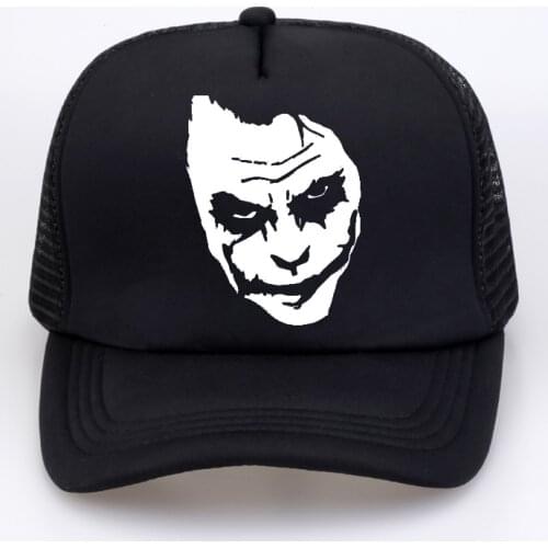 Salute Heath Ledger Most classic Joker Baseball caps men Black Red Casual Breathable Mesh hat homme dark Violence Aesthetics cap