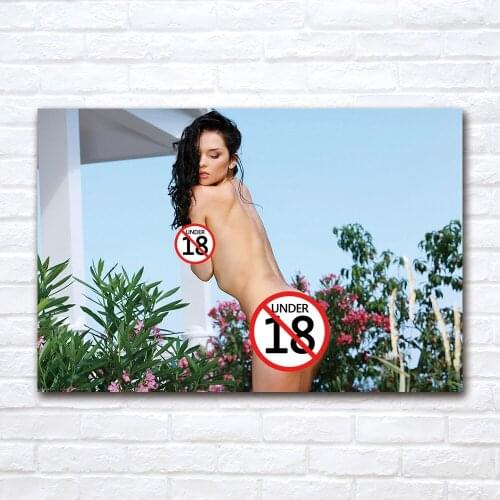 Sexy Model Beauty Canvas Cloth Fabric Painting Wall Art Modern Posters And Prints Pictures For Living Room Corridor Decor