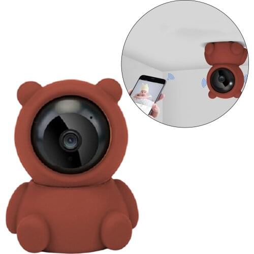 Cute 2MP WiFi Camera Home 1080P HD Cloud IP Security Camera Wireless Auto Tracking 360° Rotate App Alert