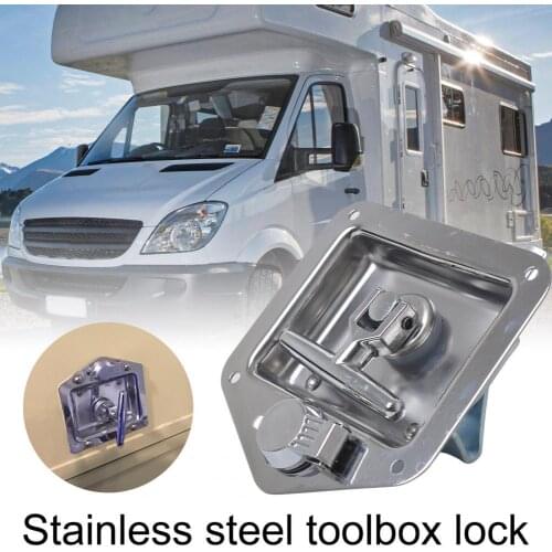 Heavy Duty Anti-rust Stainless Steel T-handle Tool Box Lock for Bus