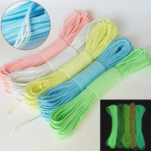 5/10 Meters High Quality Survival Luminous Rope Camp Glow Multi-Strands Lanyard Ropes Outdoor Ropes