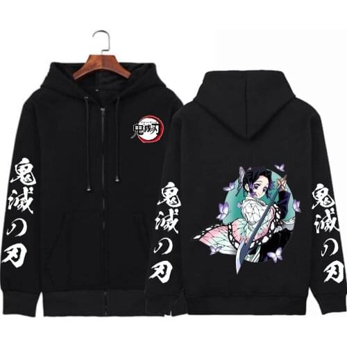 Demon Slayer Print Hoody Men Women Unisex Sweatshirts Fashion Cartoon Printing Hoodies