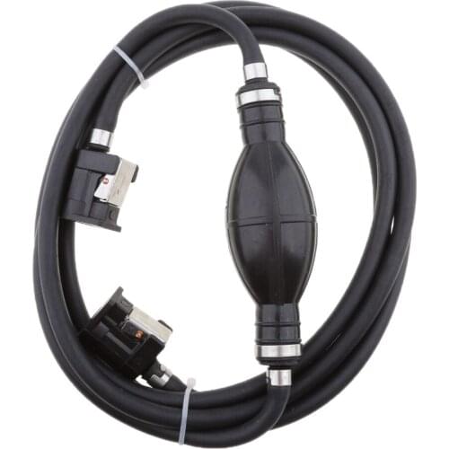Hugwit Outboard Boat Fuel Line Assembly 1/4 inch 6mm Gas Hose Connector Primer Bulb for Yamaha Outboard Motor