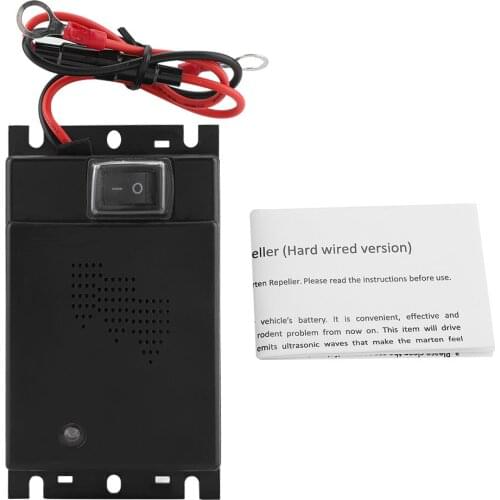 12V Car Rat Rodent Ultrasonic Repellent Vehicle Chases Rat Rodent Mice Moles Chipmunks Cause Ultrasonic Repeller Pest Control