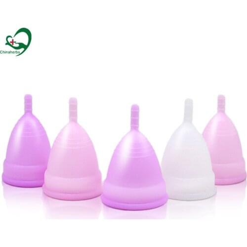 2 Pcs Women Medical Grade Silicone Menstrual Cup Lady Period Panties Coppetta Mestruale Coupe Feminine Hygiene Menstrual Cup