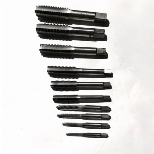 On sale 30PCS/15 pair of standard pitch alloy steel made manual taps&dies set M3-M30 1pair of each size for manual thread