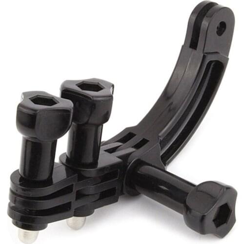 PC Helmet Accessories Screw Mount Rotary Connection Curved Outdoor Adjustable Action Camera Extension Arm Set For Gopro Hero