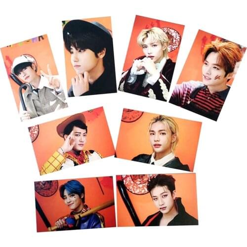 8Pcs/Set Kpop Stray Kids Album IN sheng Photocard Self Made LOMO Cards for Fans Collcetion