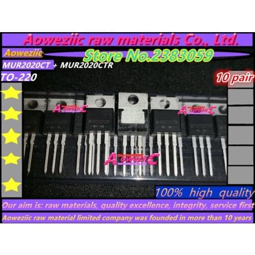 Aoweziic 100% high quality common cathode MUR2020CT common anode MUR2020CTR TO-220 fast recovery diode 20A / 200V