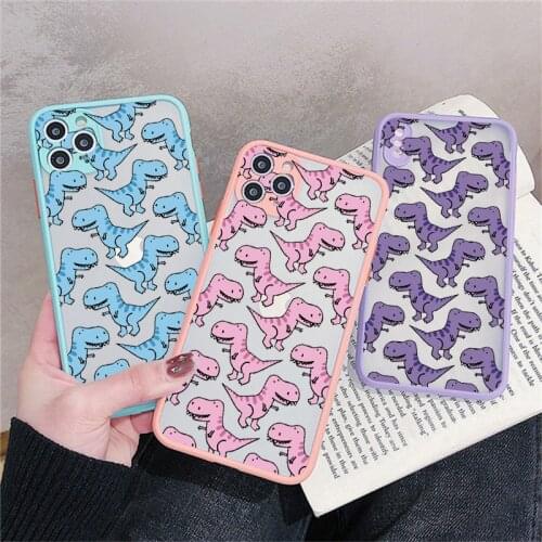 Cartoon Cute Crocodile painting Phone Case For Iphone 6s 7 8 Plus SE 2020 11 12 Pro Max X XS MAX XR Hard Shockproof Back Cover