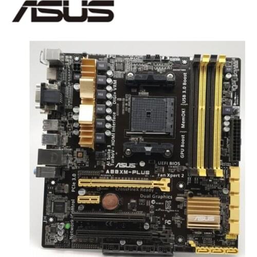For ASUS A88XM-PLUS Motherboard Socket FM2 FM2+ DDR3 For AMD A88XM A88 Original Desktop Mainboard SATA III Used Mainboard