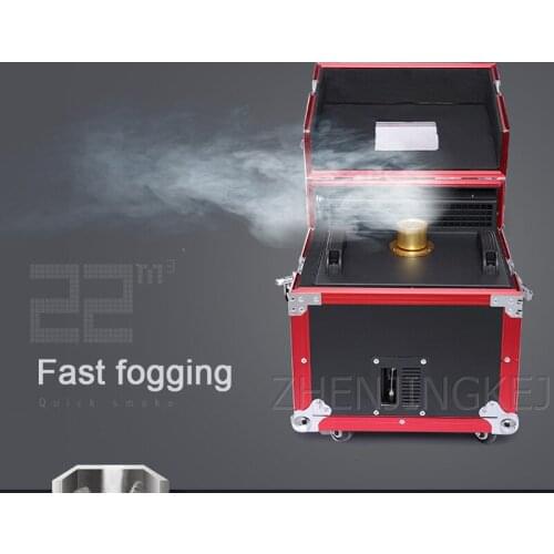 Double Fog Machine Wedding Props Stage Light Mist Machine Bar Special Effects Smoke Low Fuel Consumption Dry Ice Smoke Machine