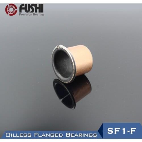 SF1-F Oilless Flanged Bushing Bearing SF1-F50300 SF1-F30200 SF1-F30215 SF1-F30250 ( 2 Pcs) SF1 Self Composite Flange Bearings