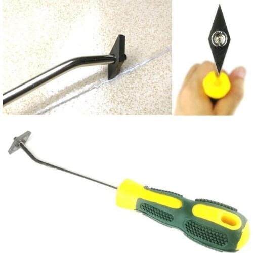 Ceramic Tile Grout Remover Tungsten Steel Tile Gap Cleaner Drill Bit for Floor Wall Seam Cement Cleaning Hand Construction Tools