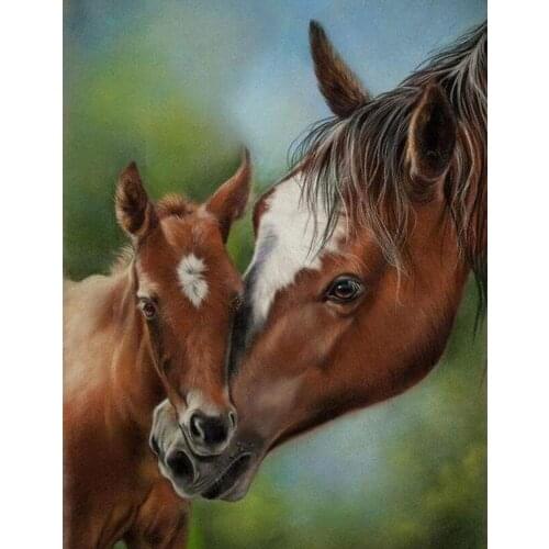 Crystal Full Square/Round Drill 5D DIY Diamond Painting "Animal horse"3D Embroidery Cross Stitch pictures home decoration TY700
