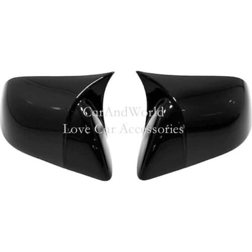 For Tesla Model 3 2017-2020 Door Exterior Rear View Mirror Cover Rearview Shell Caps Protector Trim Black Chrome Car Accessories