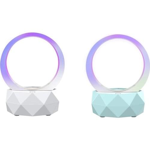 Top Deals LED Bluetooth Speaker Night Light Portable Wireless Speaker Lamp Colorful RGB LED Themes Atmosphere Lighting
