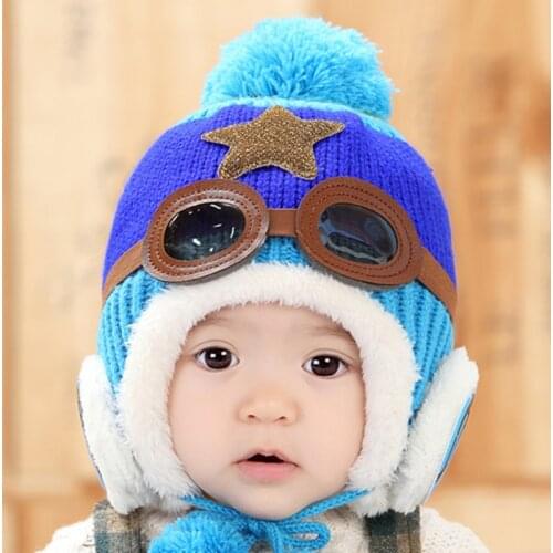 Cute Baby Hat Soft Cotton Newborn Baby Beanie Warm Winter Hat for Baby Girls Boys Knitted Kids Hats