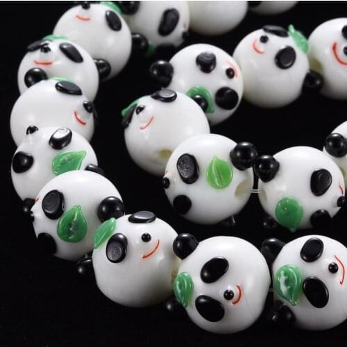 100pcs/lot Handmade Lampwork Glass Beads Large Hole European Beads Rondelle Spacer Charm Bead for DIY Bracelets Bangles Jewelry