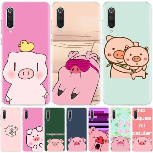 Cute PINK Kawai Pig Phone Case for Xiaomi Redmi Note 10 9 9S 8T 8 7 8A 7 7A 6 6A 9A 9C S2 K20 K30 Pro Fashion Cover Coque