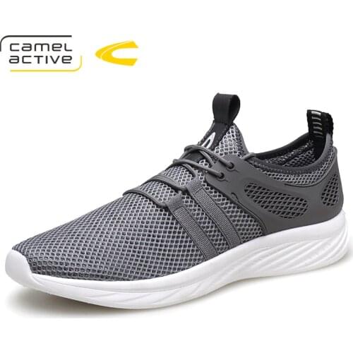 Camel Active New Casual Shoes Men 2018 Summer Breathable Mesh Flats Shoes for Unisex Soft Lightweight Male Beach Shoes 18053