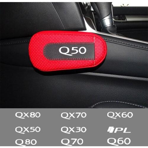 Car soft leather leg pads knee pads seat support Accessories For Nissan infiniti QASHQAI LEAF ROGUE SENTRA NOTE Car Assessoires