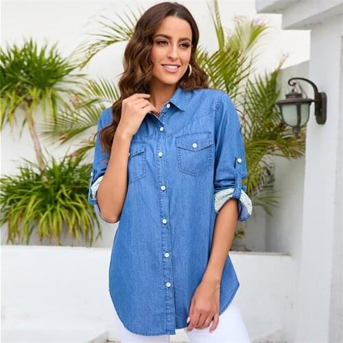 OUYILUO Collar Blouses