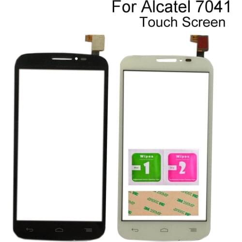 Touch Screen Digitizer Panel For Alcatel One Touch Pop C7 7041 OT-7041D 7041X 7040E 7041D Touch Screen Mobile Sensor 3M Glue