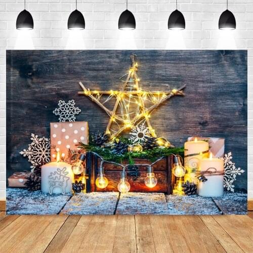 Yeele Christmas Backdrop Photocall Wood Board Glitter Photography Baby Portrait Photographic Background Photophone Photo Studio