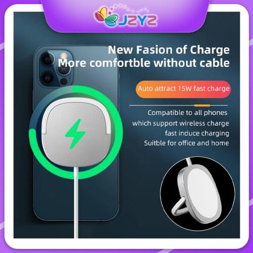 Ring Fast Wireless Charger Smart Quick QI 15W Powerful Charge Full Night Ease Magnetic Support All Phones Auto Attrac Easy