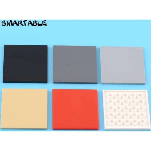 Smartable Tile 6x6 with Groove Building Blocks MOC Parts DIY Toys For Kids Creative Compatible Major Brands 10202 Toys 10pcs/Lot