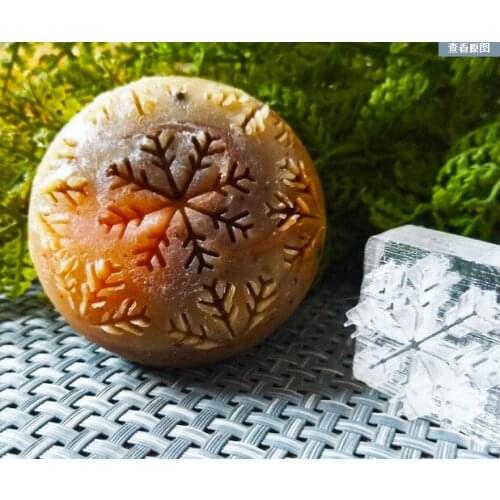 Snowflake handmade soap standard Mini soap diy stamp seal chaprter3*3cm