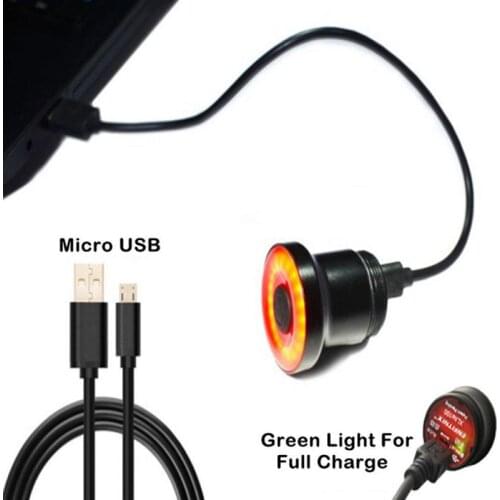 XLite Bicycle Smart Brake Light Sense COB LED USB Charging Bike Rear Tail Light IPX6 Waterproof Safety Warning Bike Back Light