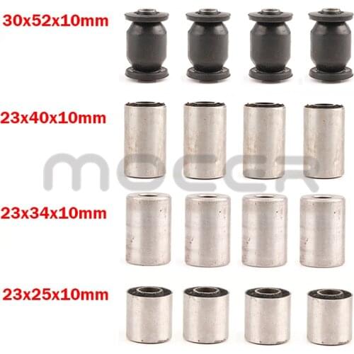 4Pcs/lot 23/30*25/34/40/52*10mm Swing Arm Mount Bushing for China UTV ATV Go Kart Quad Scooter Bike