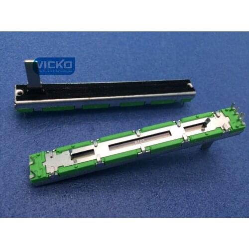 [YK] Behringer Soundcraft 7.5cm 75MM B10KX2 double straight slide potentiometer B10K handle 15mm switch