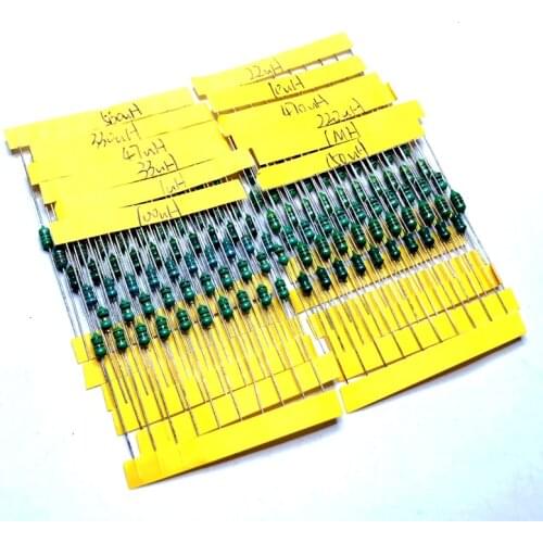 0307 1/4W Inductors 1UH-1MH 12valuesX10pcs=120pcs