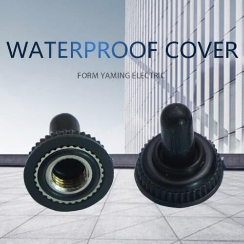 10pcs Waterproof Toggle Switch Cap Hat 6mm MTS102 Button Protective Cover