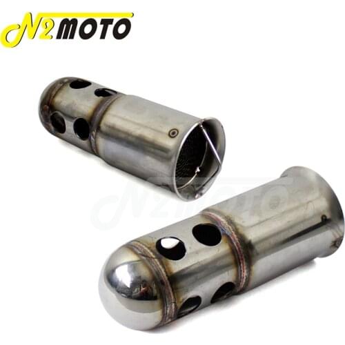 2x Universal Motorcycle 51mm Muffler Removable Silencer Exhaust Baffle Muffler DB Killer Noise Eliminator Insert for Motorcross