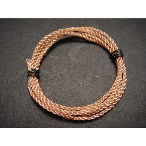 80 core Special soft 5N single crystal copper occ 4 strand braid Fever hifi diy headphones Upgrade wire