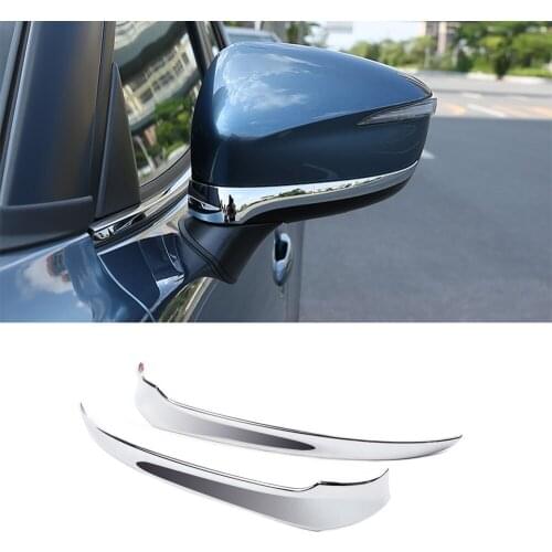 ABS Chrome For Mazda CX5 CX-5 Car Door Side Rearview Mirror strip Cover exterior Sticker Accessories 2017 2018
