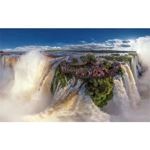 Diamond Embroidery Diy Diamond Painting Cross Stitch Kits Diamond Mosaic Waterfall Full Square Diamond Embroider CS268